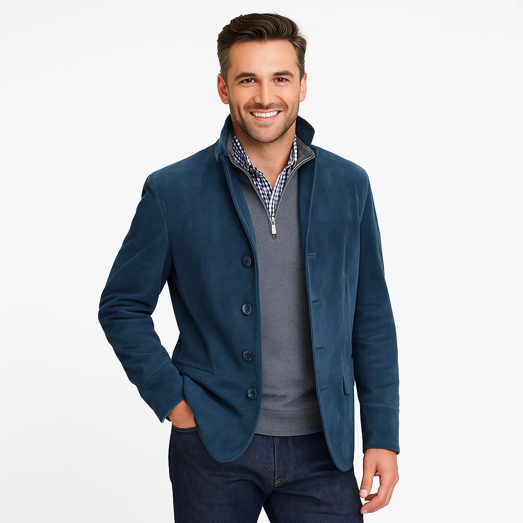 Men_Luxury_Suede_Blazer_Blue_Tailored_Fit_Leather_Arc&Loom