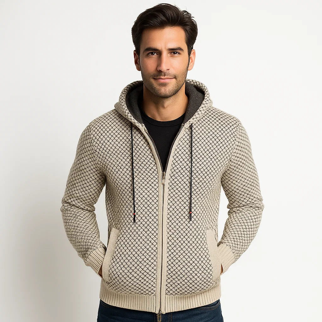 Men_Warm_Cardigan_Beige_Fleece_Classic_Fit_Arc&Loom