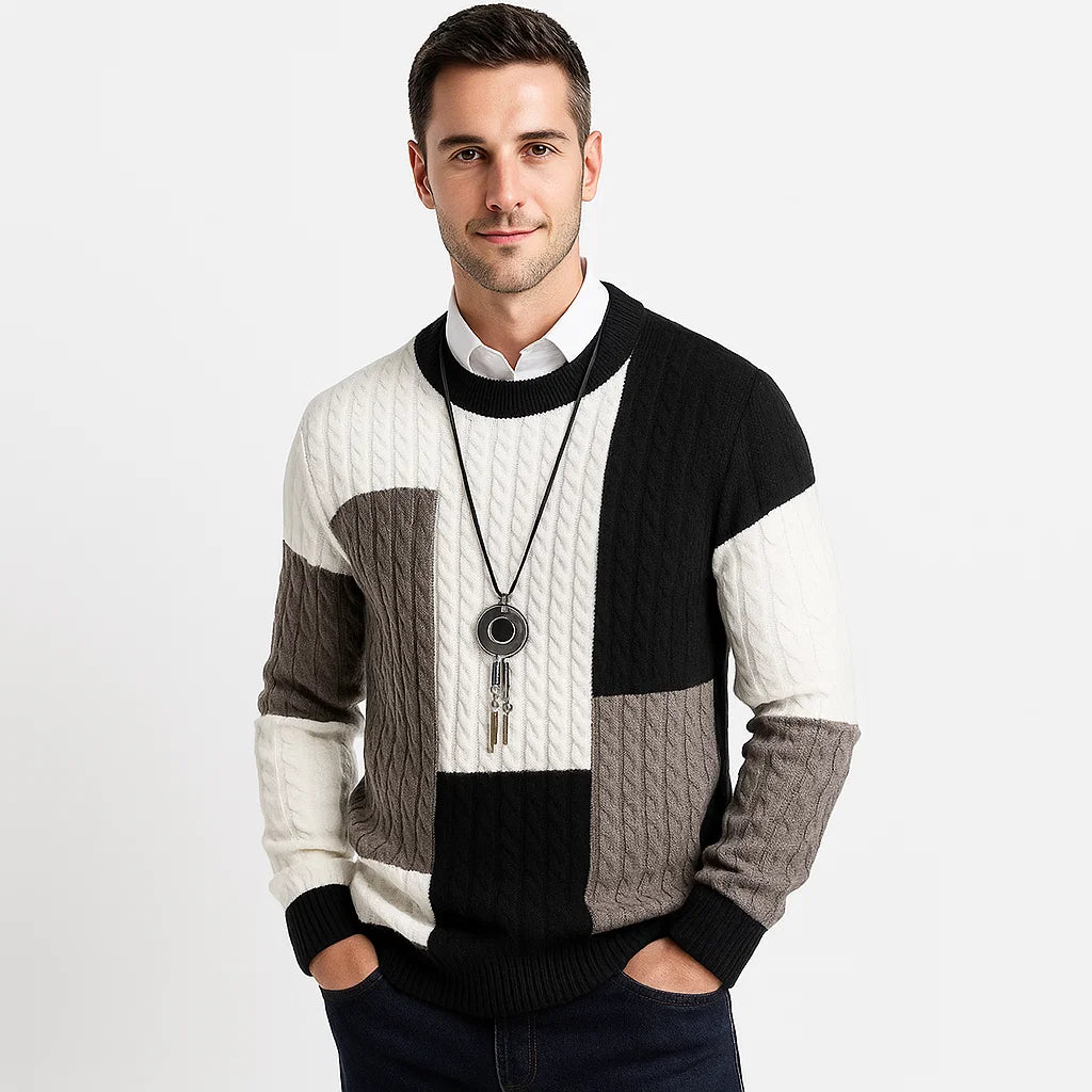Men_Relaxed_Fit_Sweater_Black_Soft_Knit_Urban_Style_Arc&Loom