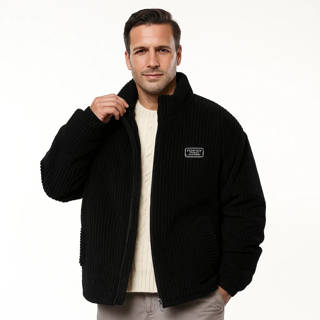 Men_Padded_Corduroy_Jacket_Black_Relaxed_Fit_Winter_Style_Arc&Loom