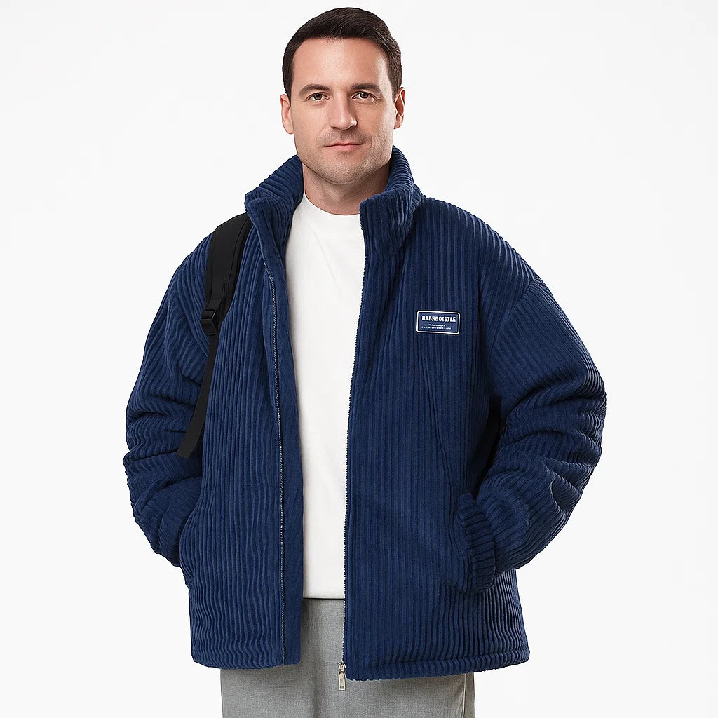 Men_Padded_Corduroy_Jacket_Blue_Relaxed_Fit_Winter_Style_Arc&Loom