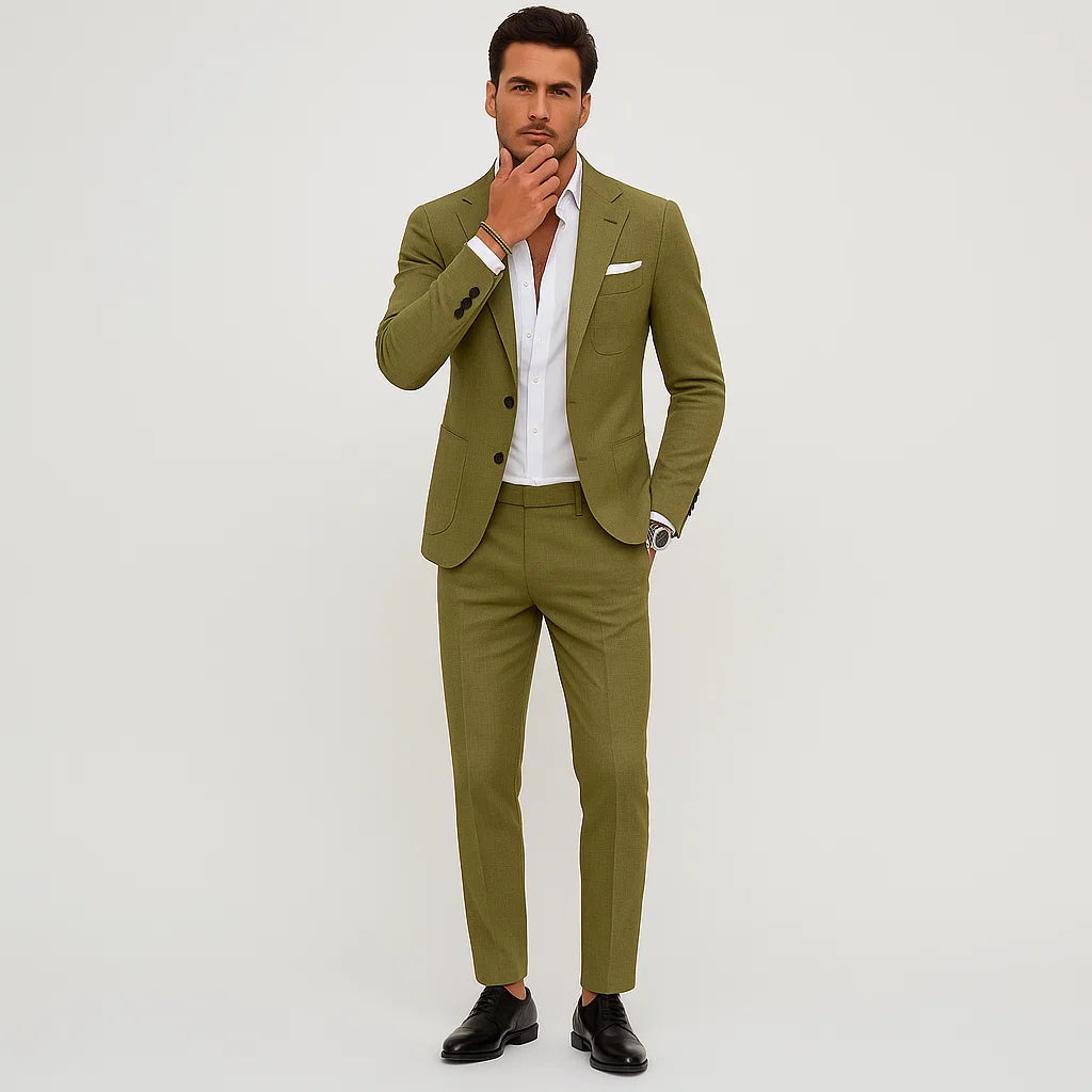 Men_Two_Piece_Suit_Green_Wedding_Style_Blazer_Trousers_Arc&Loom