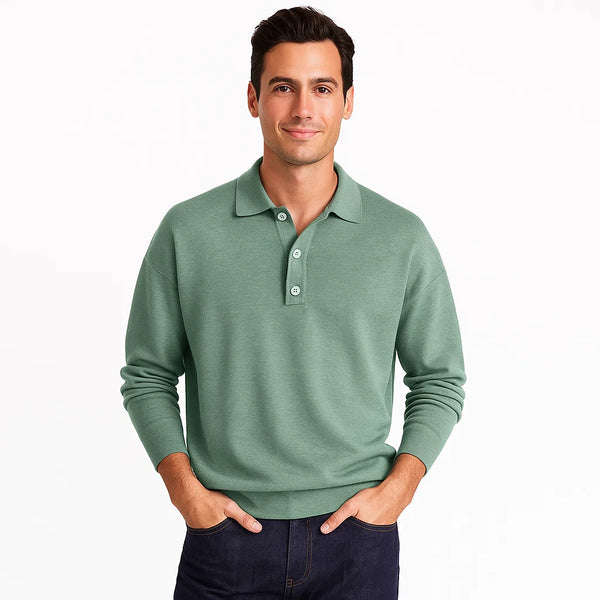 Men_Polo_Shirt_Green_Short_Sleeve_Arc&Loom