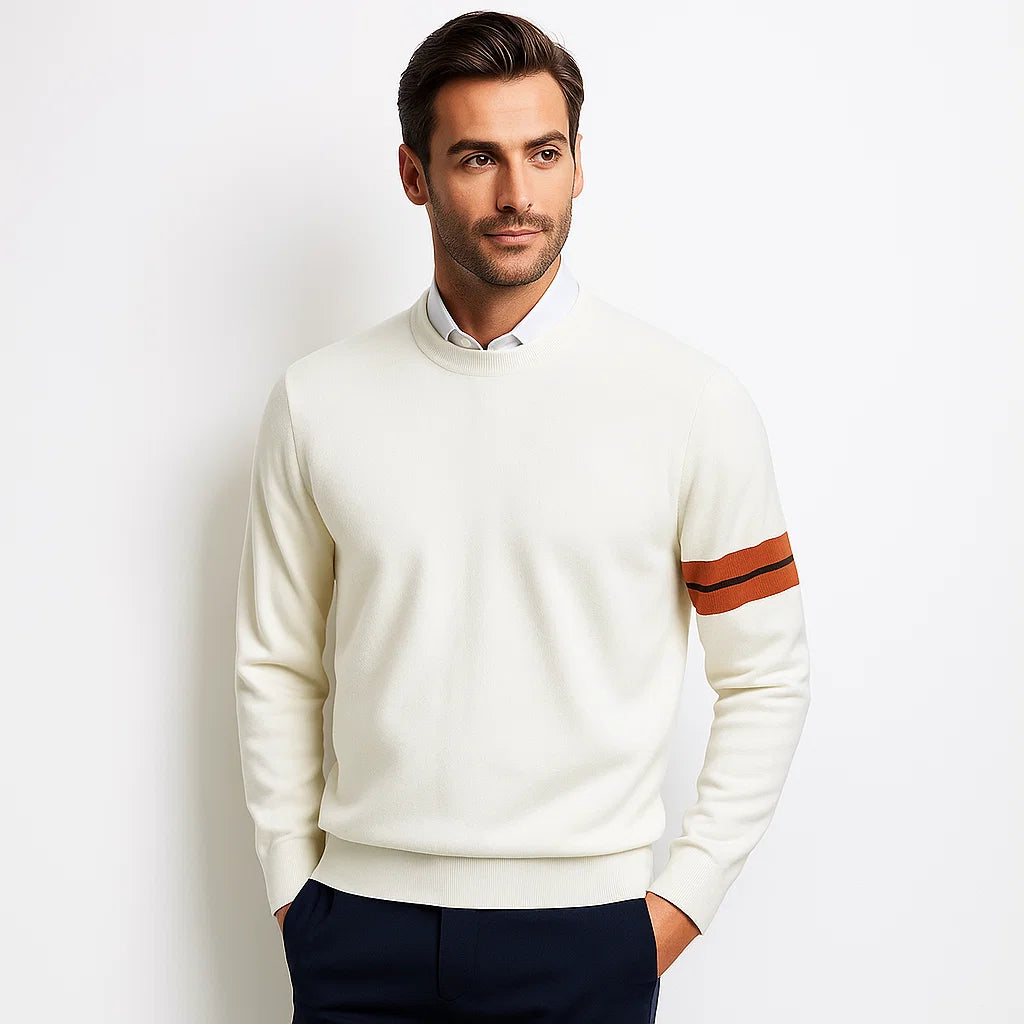 Men_Wool_Knit_Sweater_White_Crew_Neck_Warm_Fit_Arc&Loom