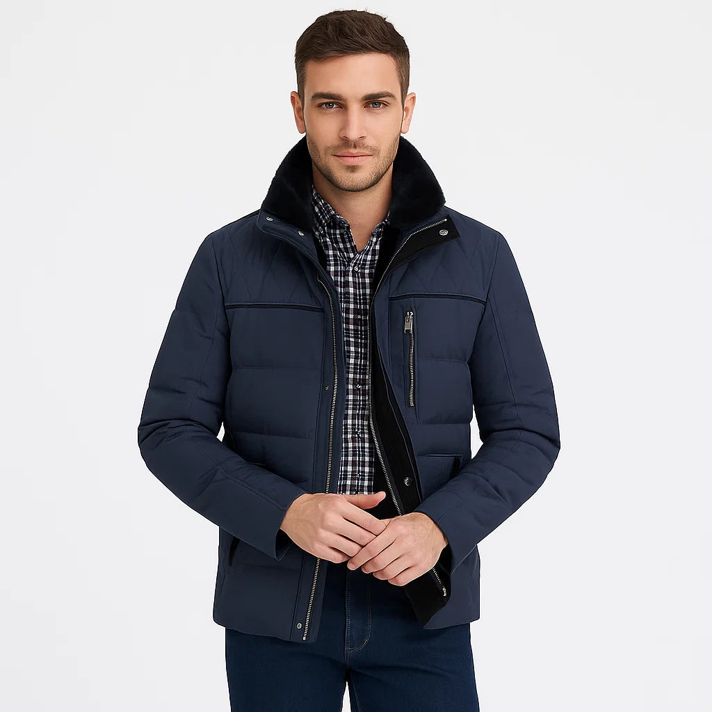 Men_Quilted_Winter_Jacket_Blue_Stand_Collar_Regular_Fit_Arc&Loom