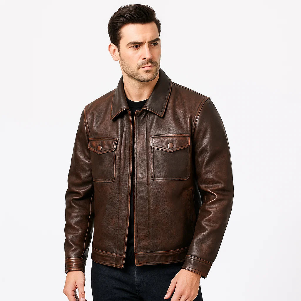 Men_Genuine_Leather_Jacket_Brown_Hidden_Zip_Vintage_Style_Arc&Loom