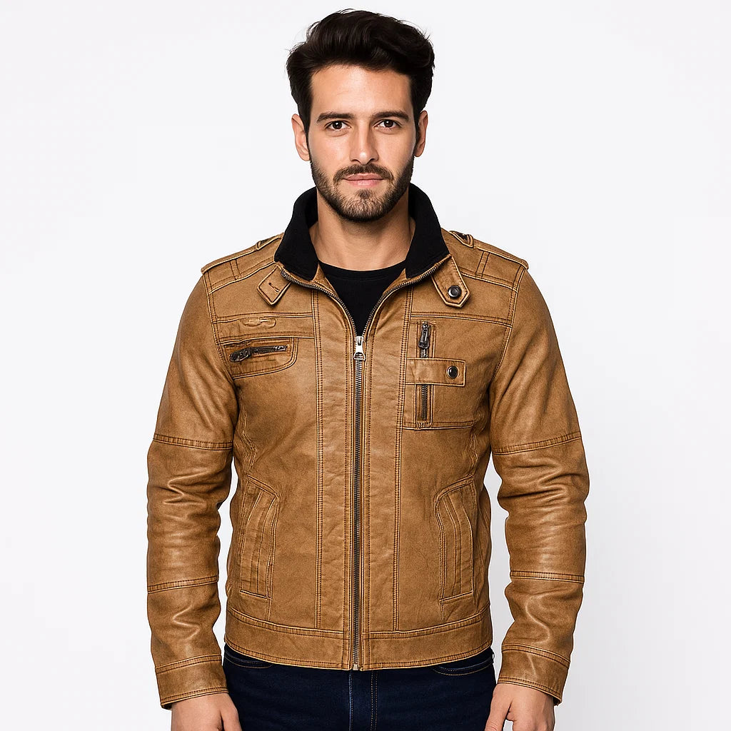 Men_Stylish_Leather_Brown_Jacket_Scratch_Resistant_Durable_Arc&Loom