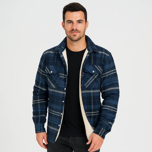 Men_Sherpa_Lined_Flannel_Jacket_Blue_Plaid_Winter_Arc&Loom