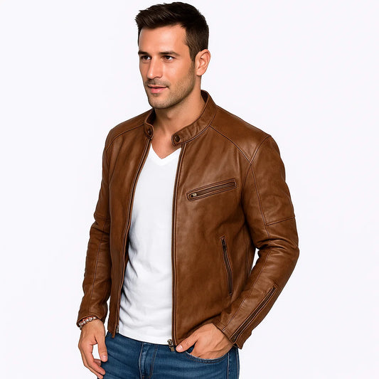 Men_Slim_Fit_Leather_Jacket_Brown_Premium_Zipper_All_Season_Arc&Loom