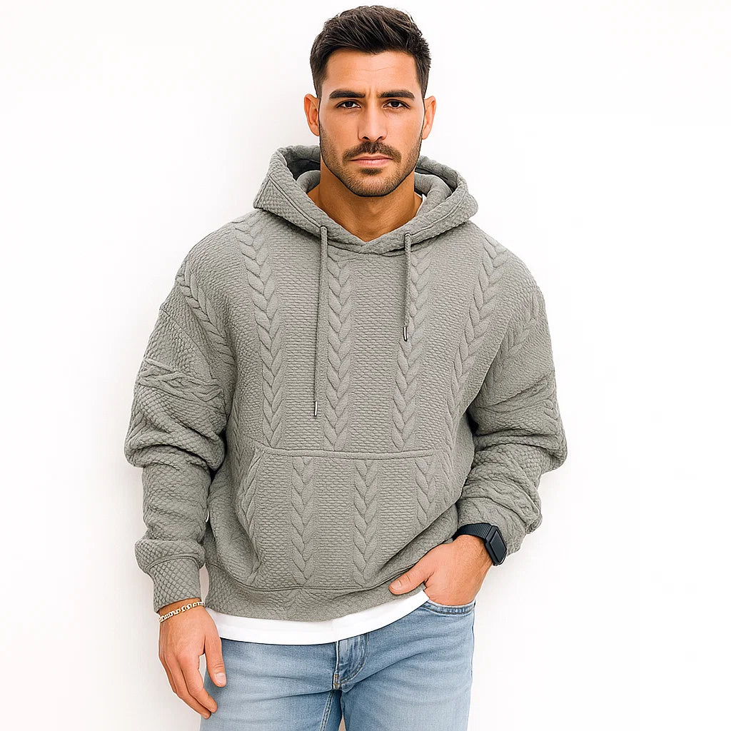 Men_Cable_Knit_Hoodie_Gray_Quilted_Zip_Front_Arc&Loom