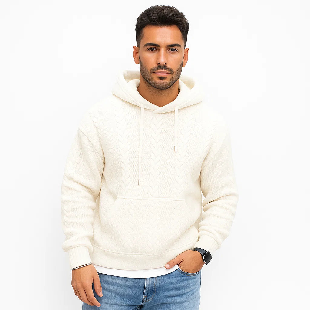 Men_Cable_Knit_Hoodie_White_Quilted_Zip_Front_Arc&Loom