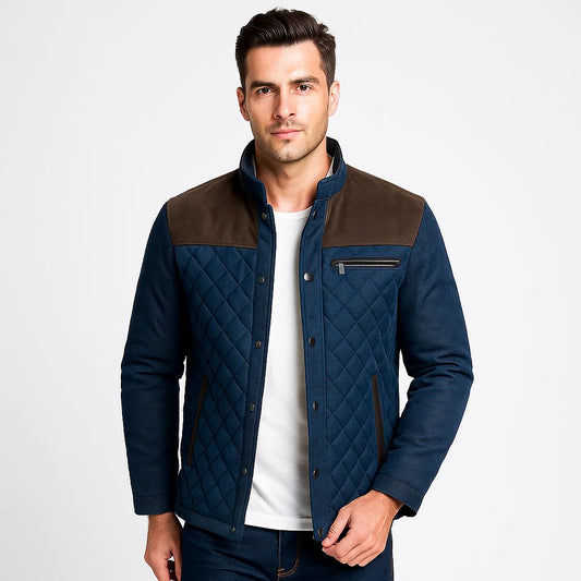 Men_Elegant_Jacket_Brown_Diamond_Pattern_Warm_Layer_Arc&Loom