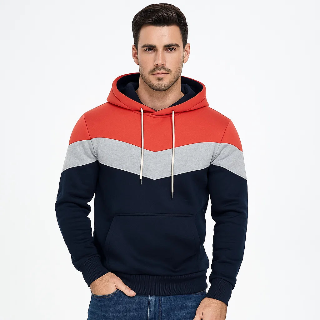 Men_Comfortable_Fit_Hoodie_Orange_Drawstring_Casual_Wear_Arc&Loom