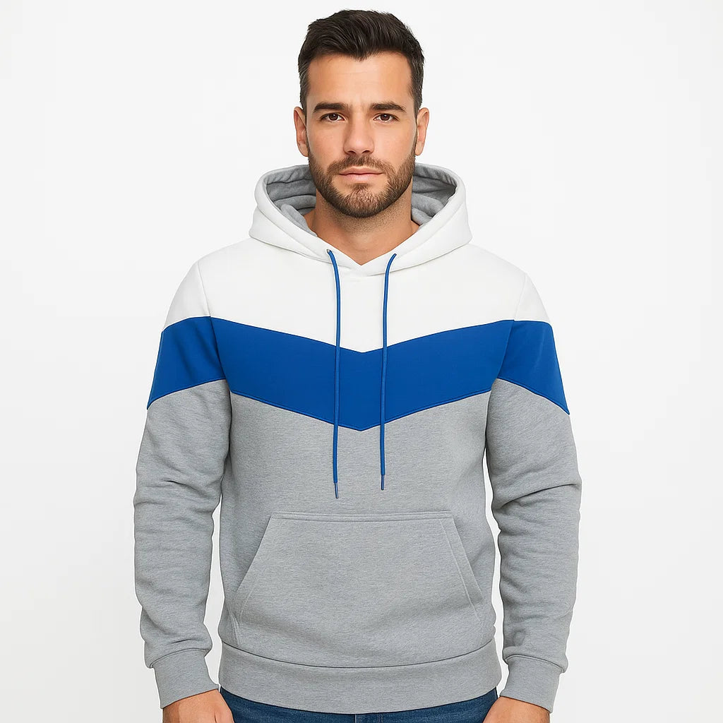 Men_Comfortable_Fit_Hoodie_White_Gray_Drawstring_Casual_Wear_Arc&Loom