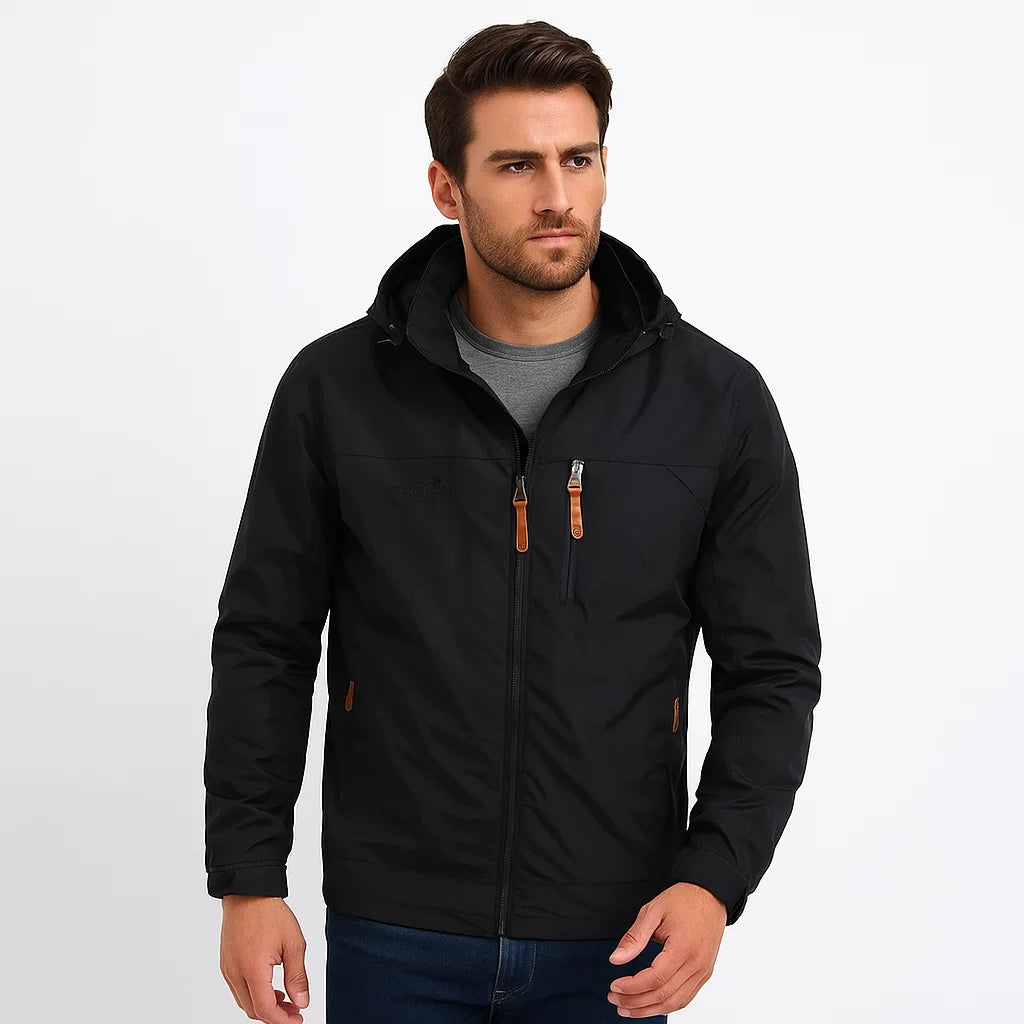 Men_Waterproof_Hooded_Jacket_Black_Casual_Fit_Arc&Loom