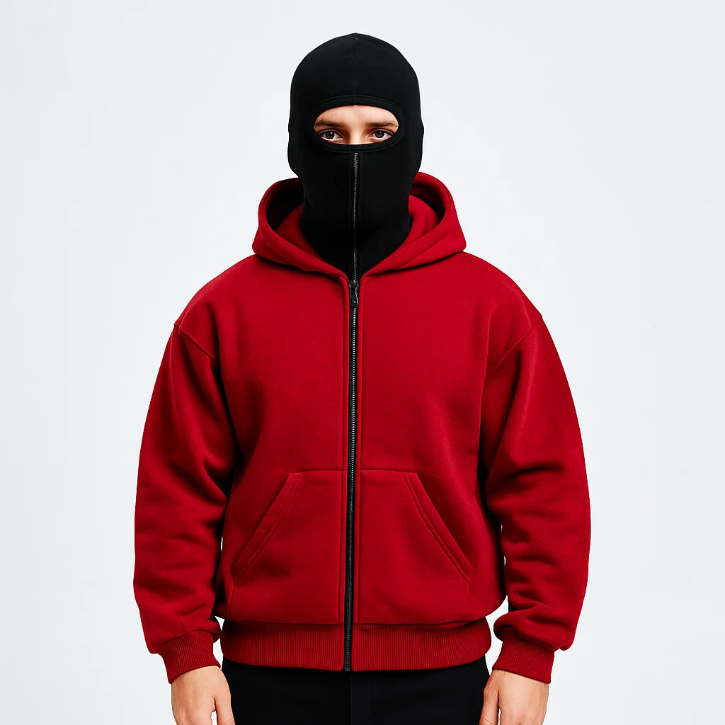 Men_Pullover_Hoodie_Red_Cotton_Blend_Regular_Fit_Arc&Loom