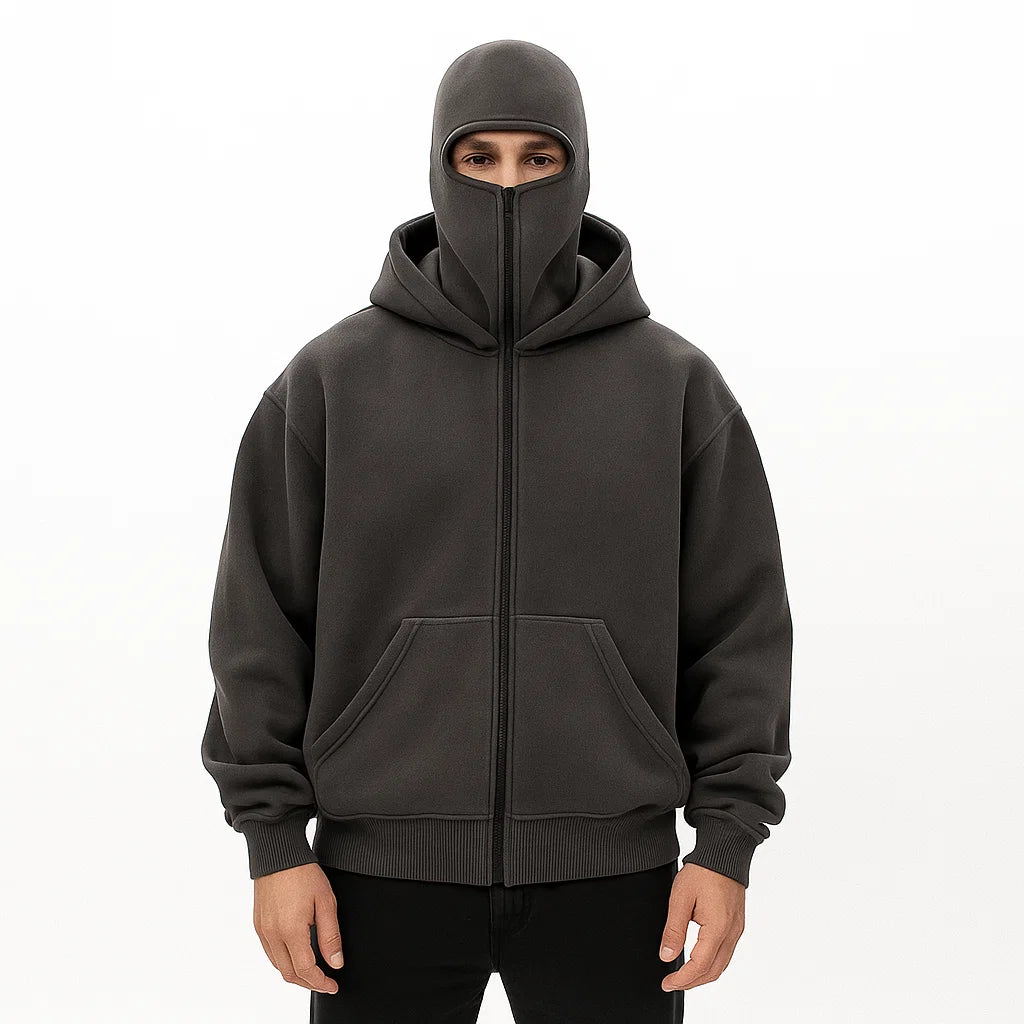 Men_Pullover_Hoodie_Dark_Gray_Cotton_Blend_Regular_Fit_Arc&Loom