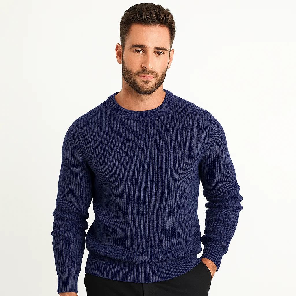 Men_Acrylic_Knit_Sweater_Blue_Buttery_Soft_Crew_Neck_Arc&Loom