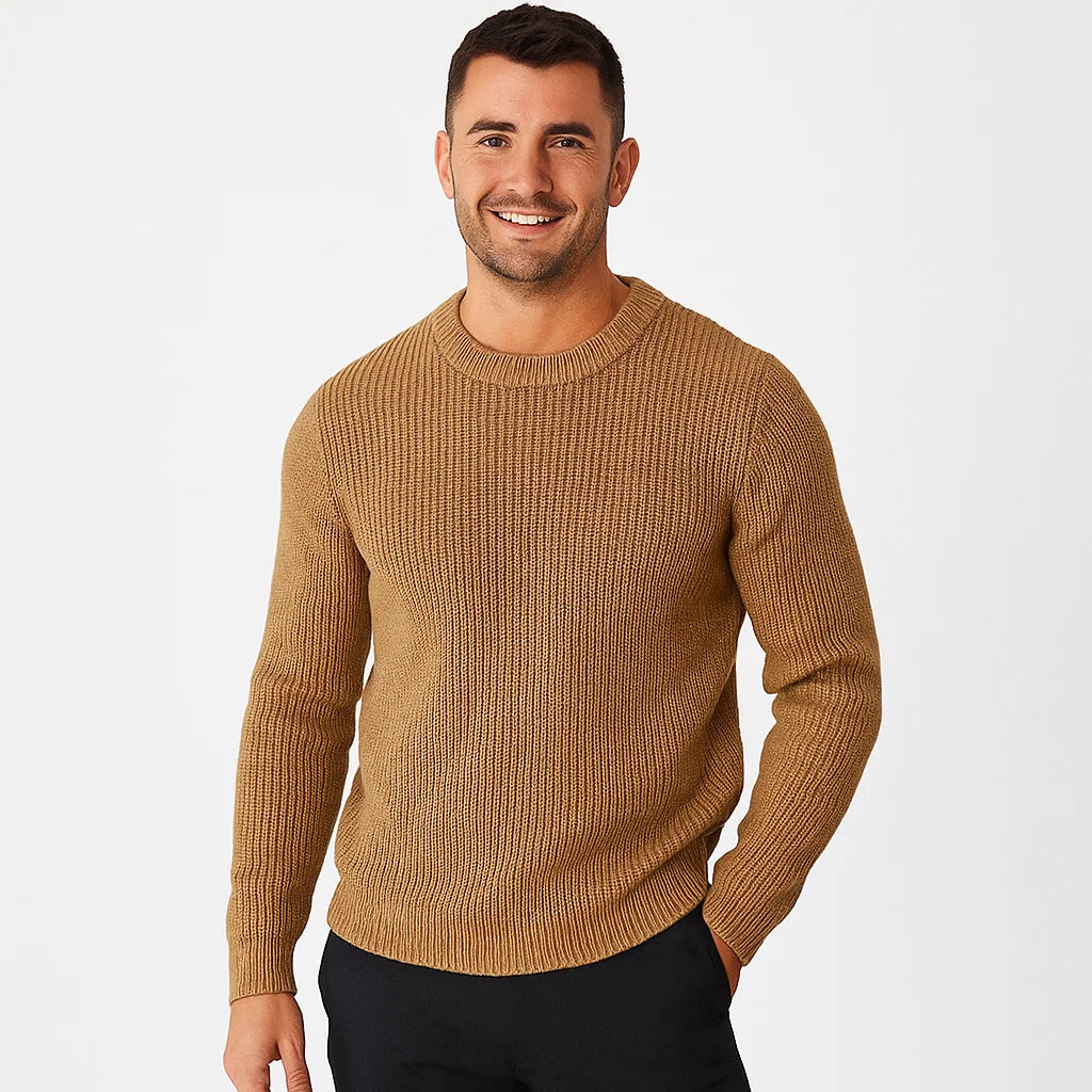 Men_Acrylic_Knit_Sweater_Brown_Buttery_Soft_Crew_Neck_Arc&Loom