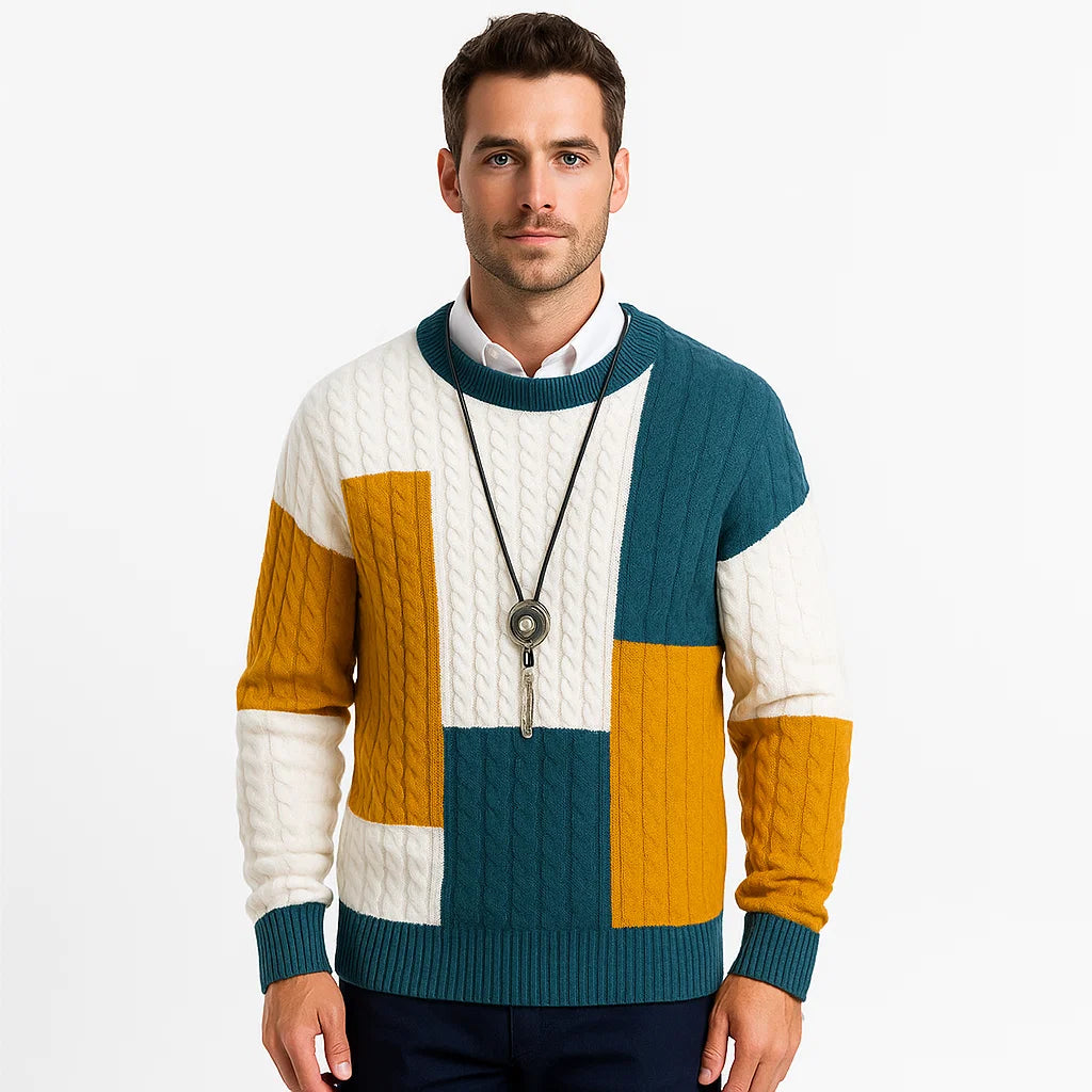 Men_Relaxed_Fit_Sweater_Green_Soft_Knit_Urban_Style_Arc&Loom