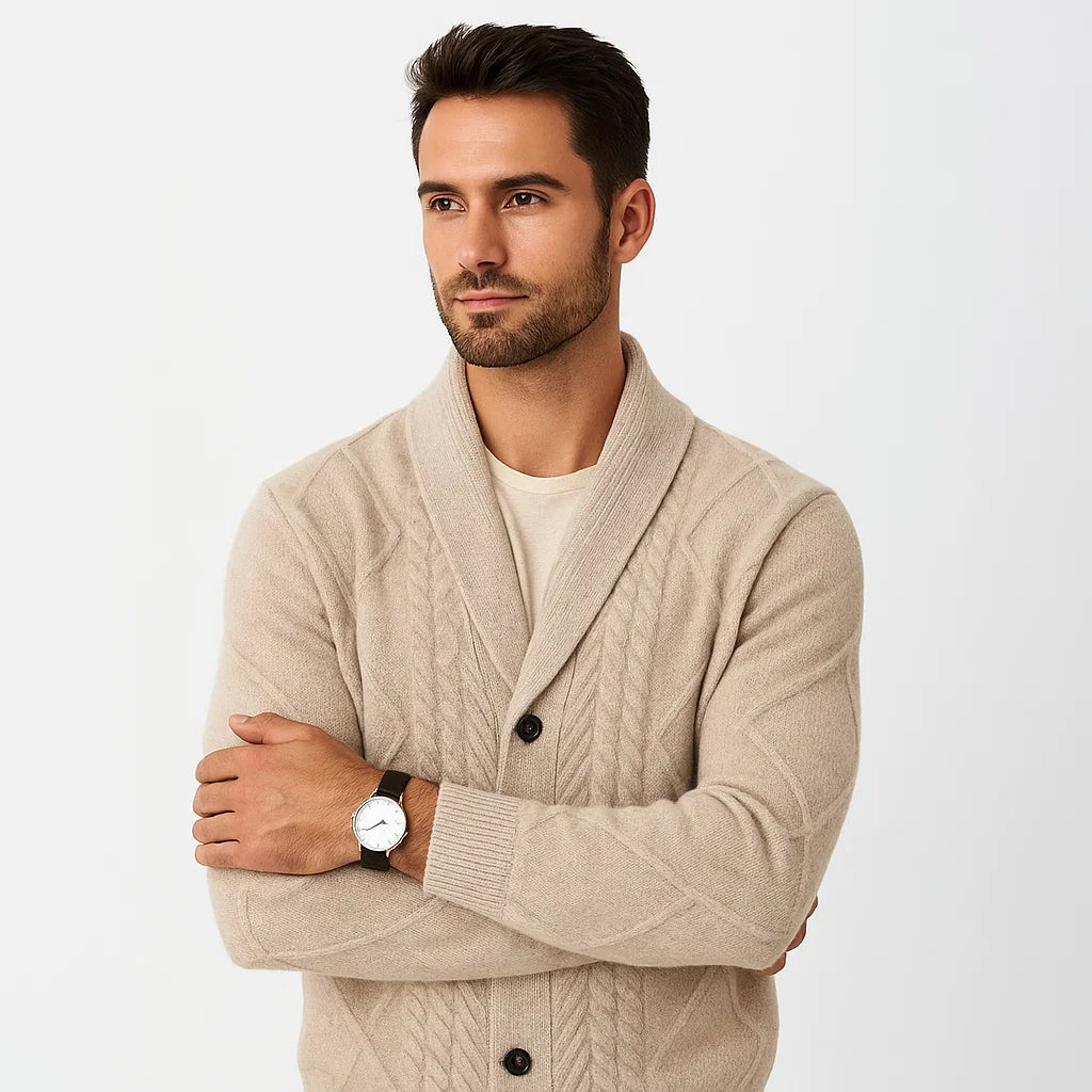 Men_Merino_Wool_Cardigan_Beige_Shawl_Collar_Classic_Fit_Arc&Loom